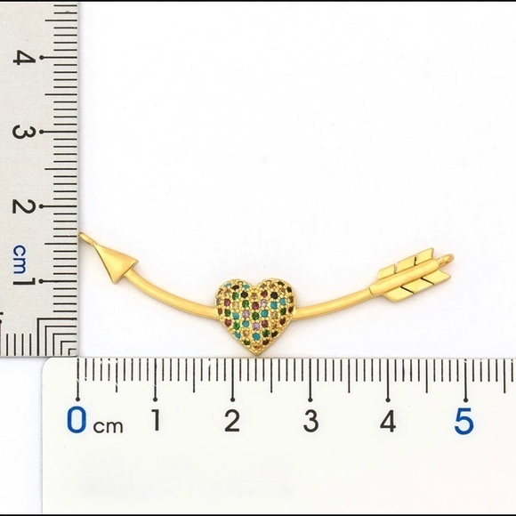 New Gold Cupid’s Arrow Love Necklace - Picture 3 of 3